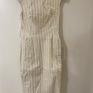 Alberto Makali Gold and White Top